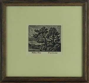 BERGER SANDZEN 'VETEREN PINES' LITHOGRAPH