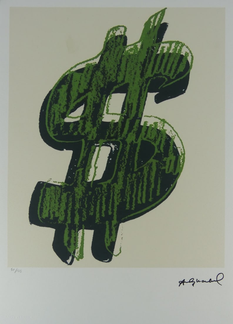 ANDY WARHOL 'DOLLAR SIGN' LITHOGRAPH (1 of 7)