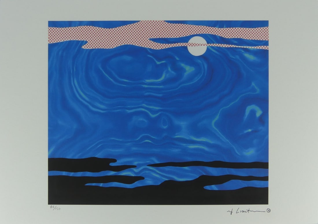 ROY LICHTENSTEIN 'MOONSCAPE' LITHOGRAPH (1 of 7)