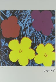 ANDY WARHOL 'FLOWERS' LITHOGRAPH