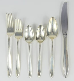 85pc GORHAM 'GOSSAMER' STERLING SILVER FLATWARE