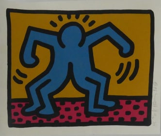 KEITH HARING 'POP SHOP II, PLATE 1' SCREENPRINT