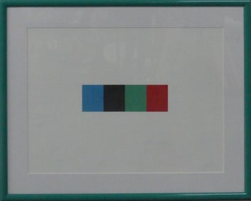 ELLSWORTH KELLY 'BLUE GRAY GREEN RED' LITHOGRAPH