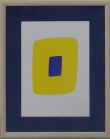 ELLSWORTH KELLY 'YELLOW WITH DARK BLUE' LITHO