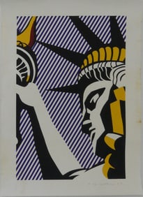 ROY LICHTENSTEIN 'I LOVE LIBERTY' LITHOGRAPH