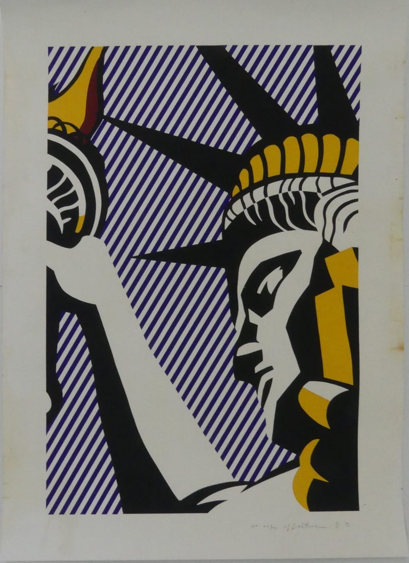 ROY LICHTENSTEIN 'I LOVE LIBERTY' LITHOGRAPH (1 of 7)