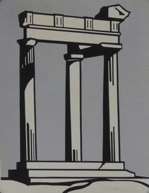 ROY LICHTENSTEIN 'TEMPLE' OFFSET LITHOGRAPH