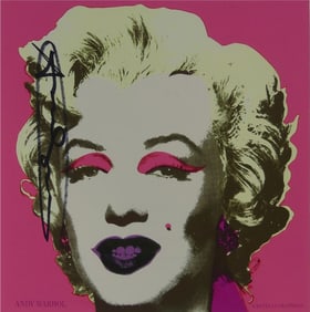 ANDY WARHOL 'MARILYN' SIGNED ANNOUNCEMENT