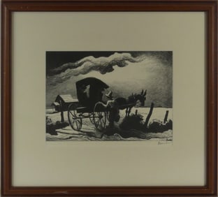 THOMAS HART BENTON 'GATESIDE CONVERSATION'