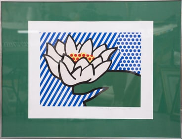 ROY LICHTENSTEIN 'WATER LILY' LITHOGRAPH