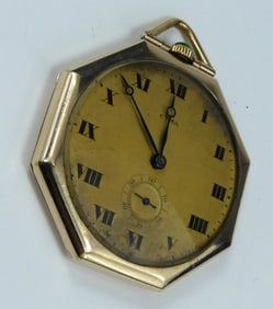 CYMA ANTIQUE OCTAGONAL POCKET WATCH