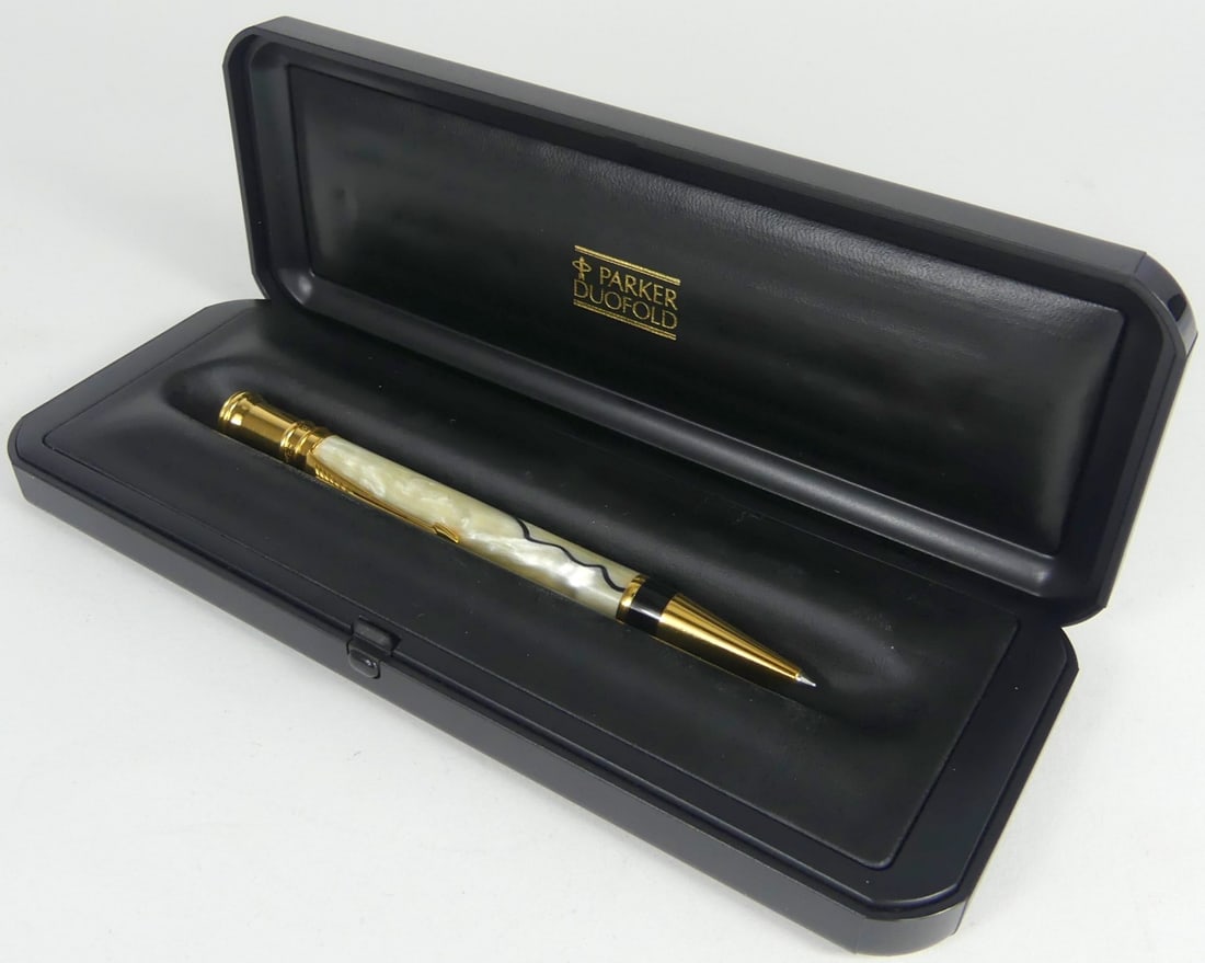 PARKER DUOFOLD BALLPOINT PEN w BOX (1 of 8)