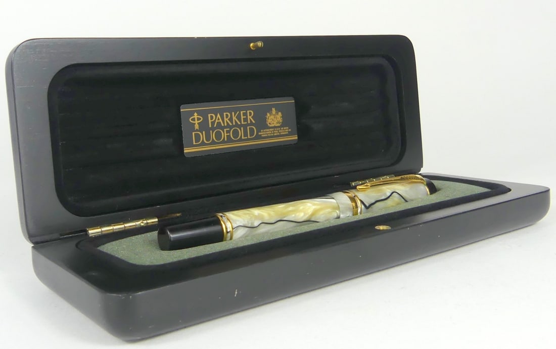 PARKER DUOFOLD BALLPOINT PEN w BOX (1 of 7)