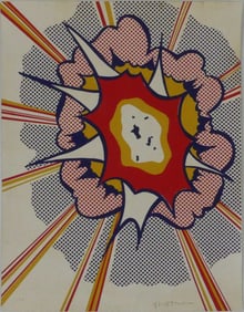 ROY LICHTENSTEIN 'EXPLOSION' LITHOGRAPH