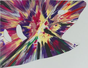 DAMIEN HIRST 'SHARK' SPIN PAINTING