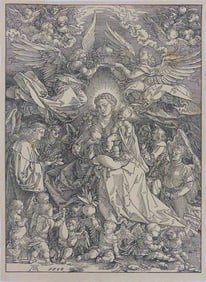 ALBRECHT DURER 'VIRGIN SURROUNDED BY ANGELS'