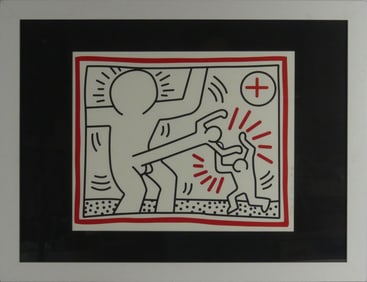 KEITH HARING 'UNTITLED' LITHOGRAPH