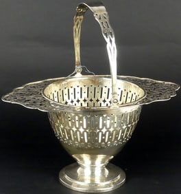 GORHAM STERLING SILVER HANDLED BASKET