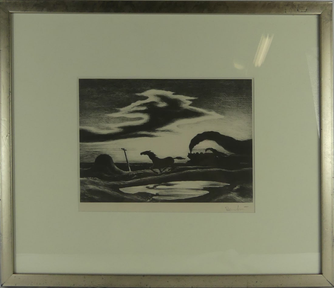 THOMAS HART BENTON 'THE RACE' LITHOGRAPH (1 of 5)