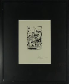 PABLO PICASSO 'MAN CARRYING THE WOMAN' LITHO