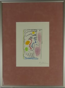 PABLO PICASSO 'FACE OF A MAN VII' SIGNED LITHO