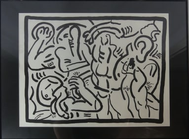 KEITH HARING 'BAD BOYS' SCREENPRINT