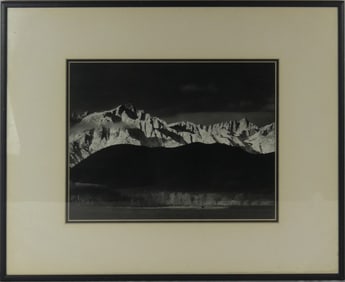 ANSEL ADAMS 'WINTER SUNRISE' OFFSET LITHOGRAPH