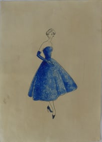CHRISTIAN DIOR FASHION ILLUSTRATION