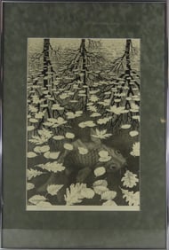 M.C. ESCHER 'THREE WORLDS' LITHOGRAPH