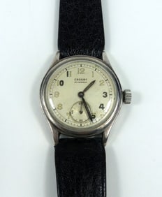 VINTAGE CROSBY STERLING SILVER WRISTWATCH