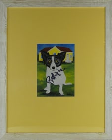 GEORGE RODRIGUE BLUE DOG SIGNED OFFSET LITHOGRAPH