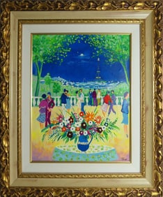 JEAN-CLAUDE PICOT 'SOIREE' EMBELLISHED CANVAS