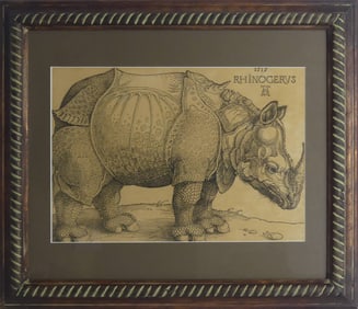 ALBRECHT DURER 'THE RHINOCEROS' PRINT