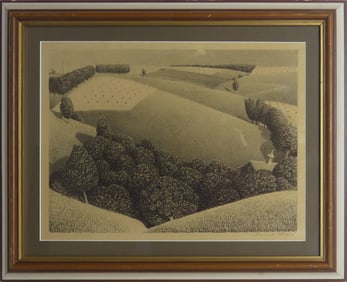 GRANT WOOD 'JULY FIFTEENTH' LITHOGRAPH