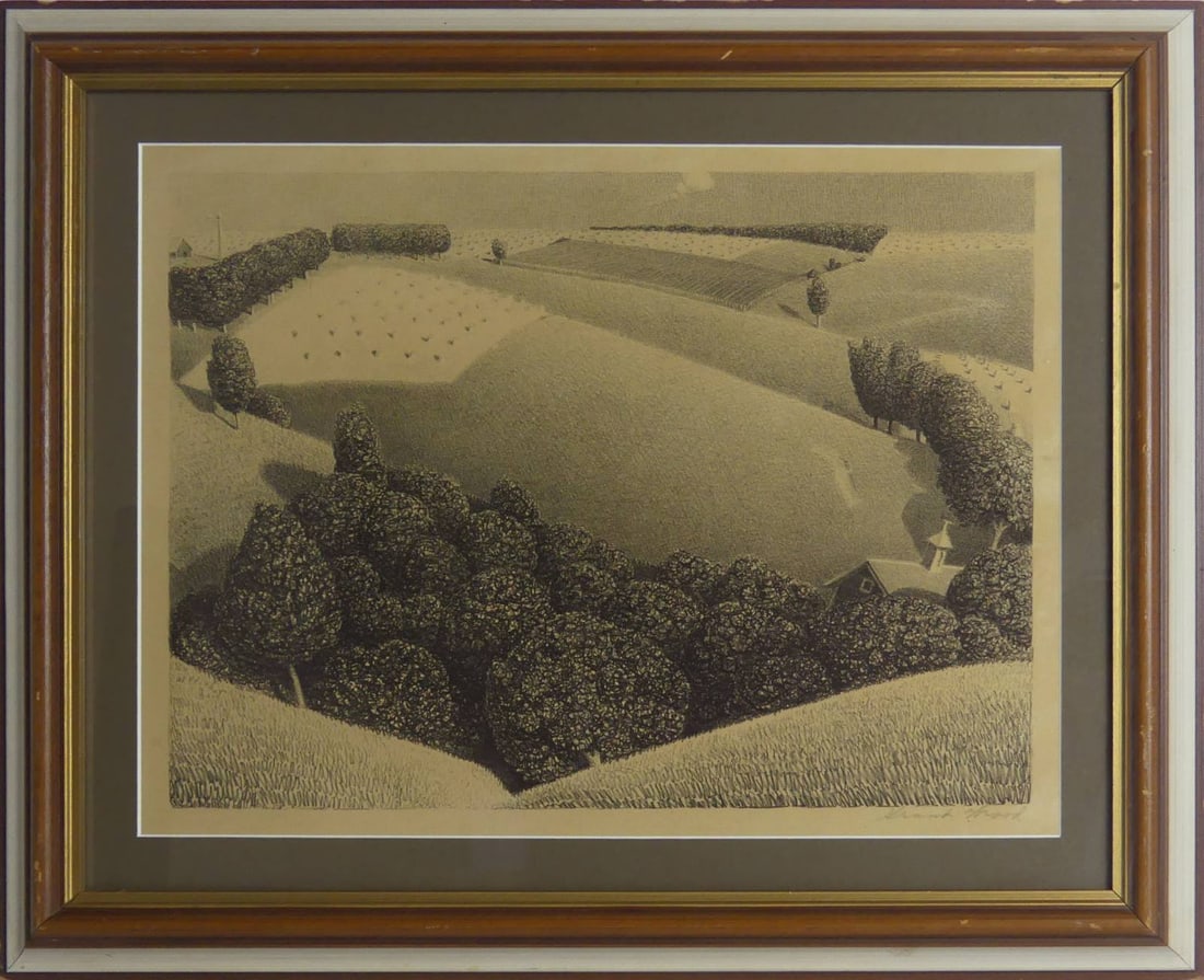 GRANT WOOD 'JULY FIFTEENTH' LITHOGRAPH (1 of 5)