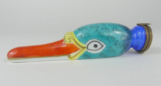 LIMOGES 'DUCK HEAD' PORCELAIN TRINKET BOX