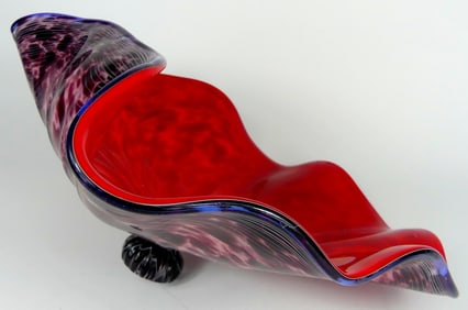 CHIHULY STYLE ART GLASS WALL SCULPTURE