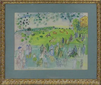 RAOUL DUFY 'ASCOT 1935' LITHOGRAPH