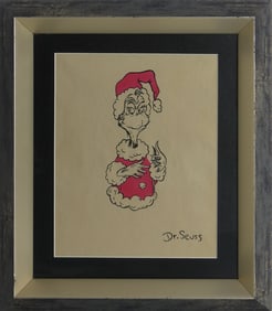 DR. SEUSS 'GRINCH' MIXED MEDIA ON PAPER