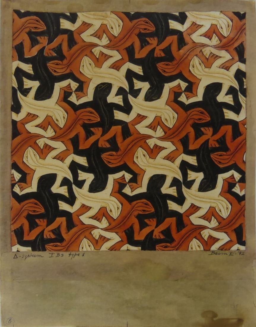 M.C. ESCHER 'LIZARD' LITHOGRAPH (1 of 6)