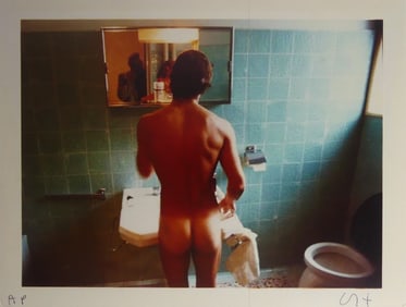 DAVID HOCKNEY 'PETER WASHING' PHOTOGRAPH