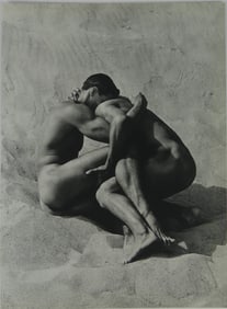 HERB RITTS BRIAN & TONY IN SAND' SHEET-FED GRAVURE
