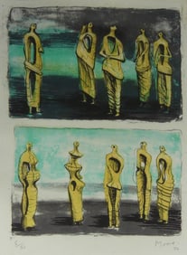 HENRY MOORE 'STANDING FIGURES'