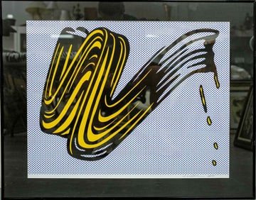 ROY LICHTENSTEIN BRUSHSTROKE OFFSET LITHOGRAPH
