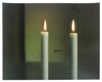 GERHARD RICHTER 'TWO CANDLES' SIGNED LITHO