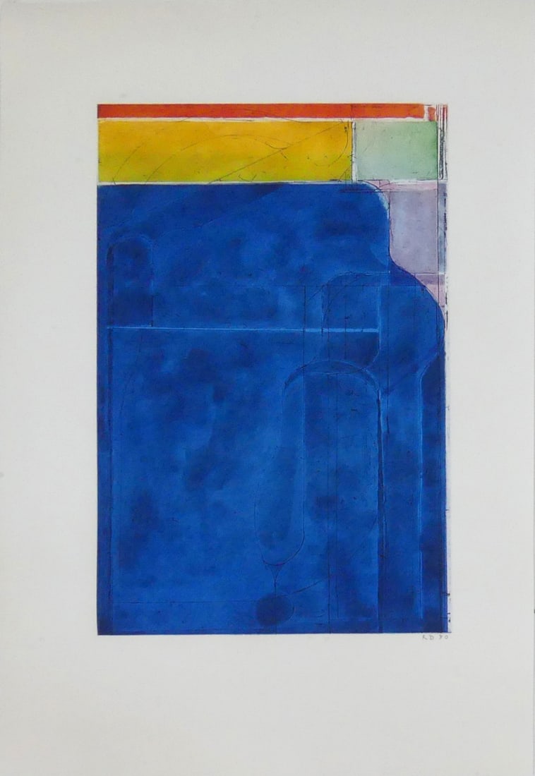 RICHARD DIEBENKORN 'LARGE BRIGHT BLUE' (1 of 6)