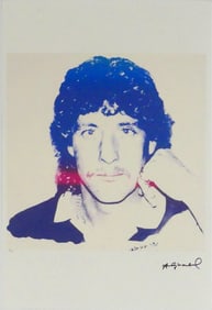 ANDY WARHOL 'HARALD SCHUMACHER' LITHOGRAPH
