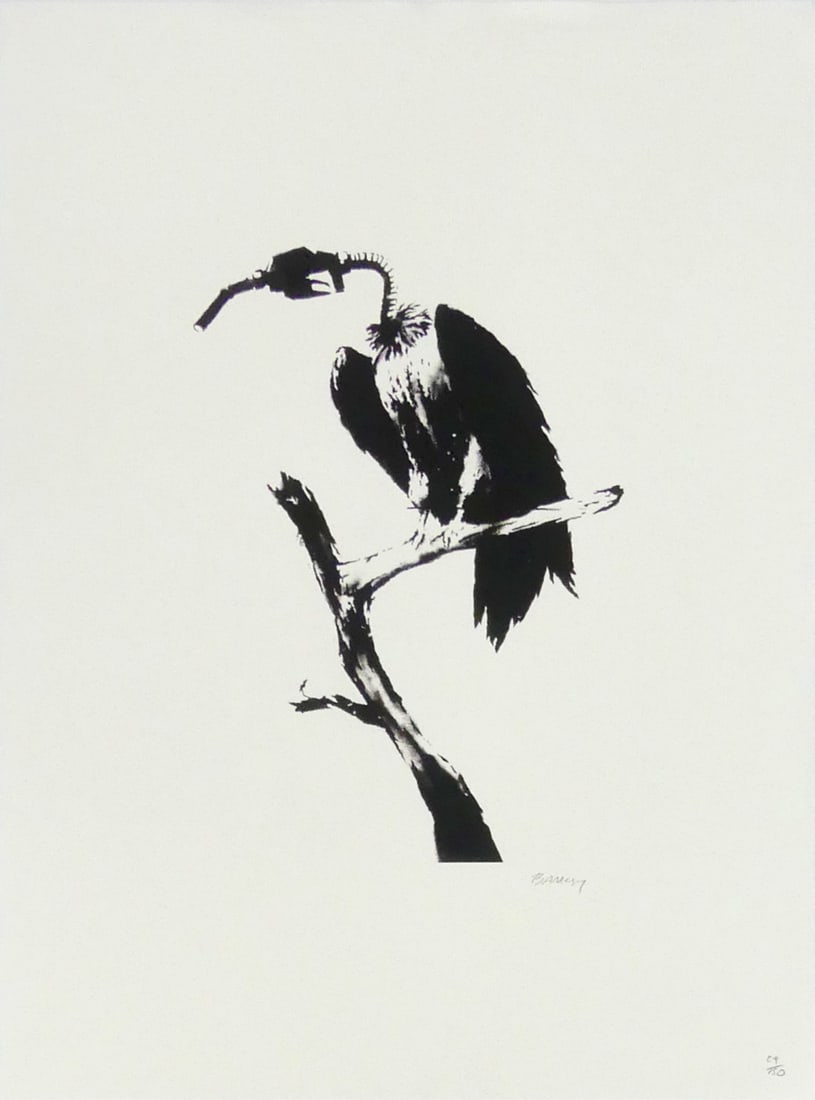 BANKSY 'GAS PUMP VULTURE' LITHOGRAPH (1 of 7)