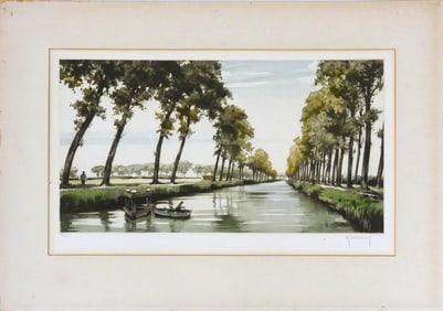 ROGER HEBBELINCK AQUATINT ETCHING