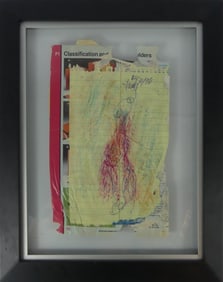 PURVIS YOUNG DOUBLE SIDED MIXED MEDIA ON PAPER